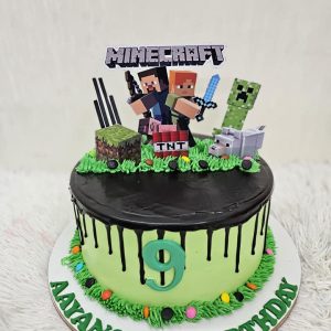 Minecraft Theme Cake