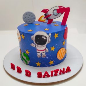 Astronaut Theme Cake
