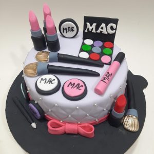 Make Up Themed Cake