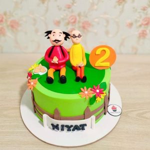 Motu Patlu Theme Cake