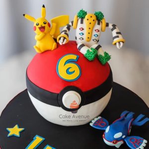 Pokeball Theme Cake