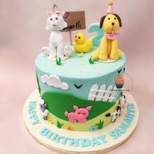 Farm Animal Cake
